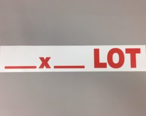 Sticker __ X __ Lot – R&W