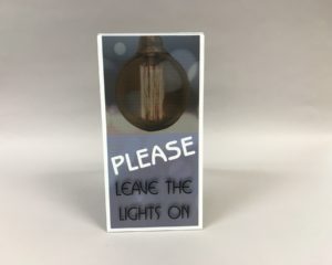 Please Leave Lights On – Light Bulb Design