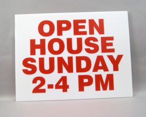 Insert – Open House Sunday / Open House Saturday