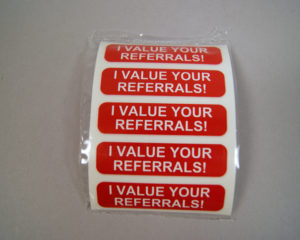 I Value Your Referrals! – Rectangle