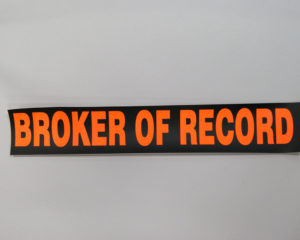 Sticker – Broker Of Record – R&B