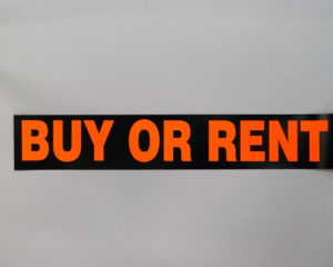 Sticker – Buy Or Rent – R&B