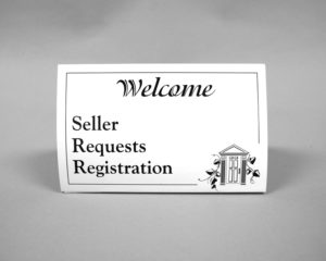 Guest Register Tent Sign