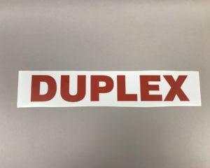 Sticker – Duplex -R&W
