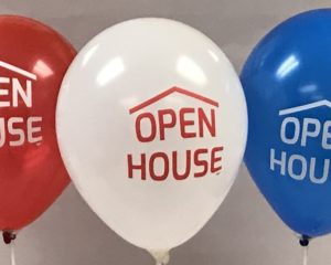 Open House Balloons – (Red, White, and Blue)
