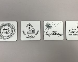 Coasters – New Home – Set of Four