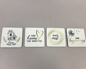 Coasters – New Home – Set of Four