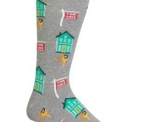 REALTOR® Cotton Crew Socks By Hot Sox – Large