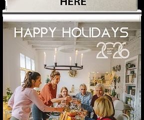 2026 Calendar Magnet – Happy Holidays