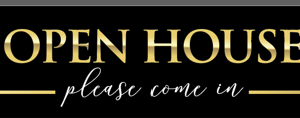 Open House DoorGram – Black/Gold