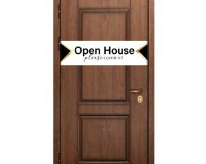 Open House DoorGram – White/Black/Gold