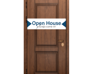 Open House DoorGram – White/Blue
