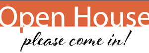Open House DoorGram – White/Orange