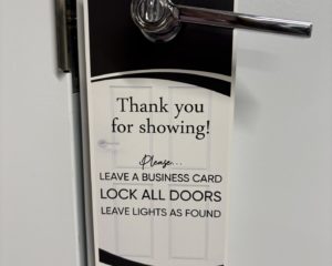 Door Hanger – Please Come In/Thank you for Showing!